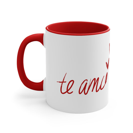 Te Amo - Accent Coffee Mug, 11oz