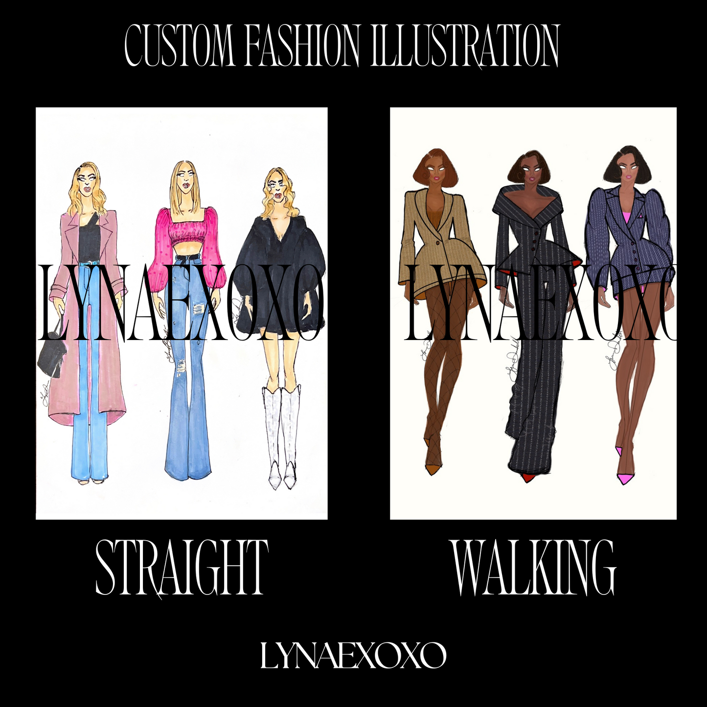 Custom Fashion Illustration Commission