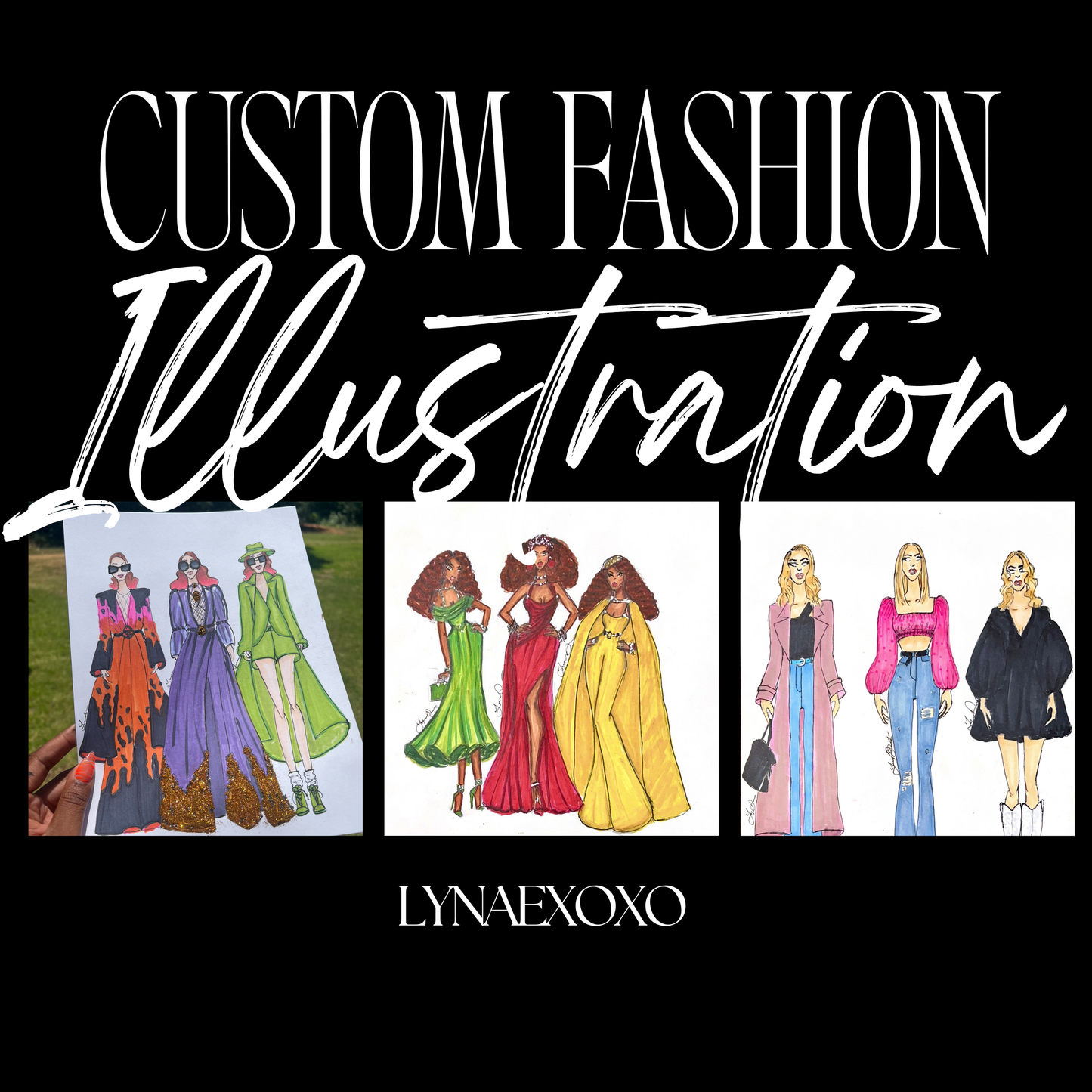 Custom Fashion Illustration Commission