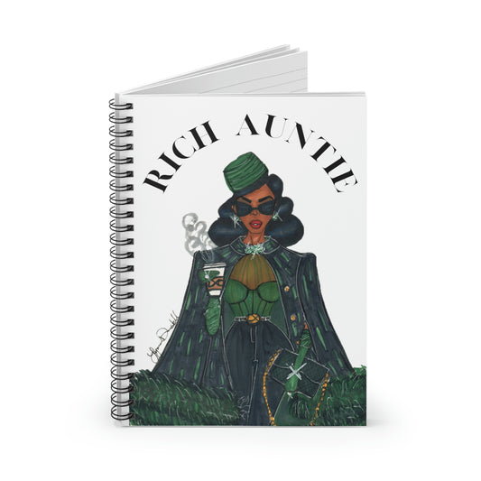 Rich Auntie Spiral Notebook - Ruled Line