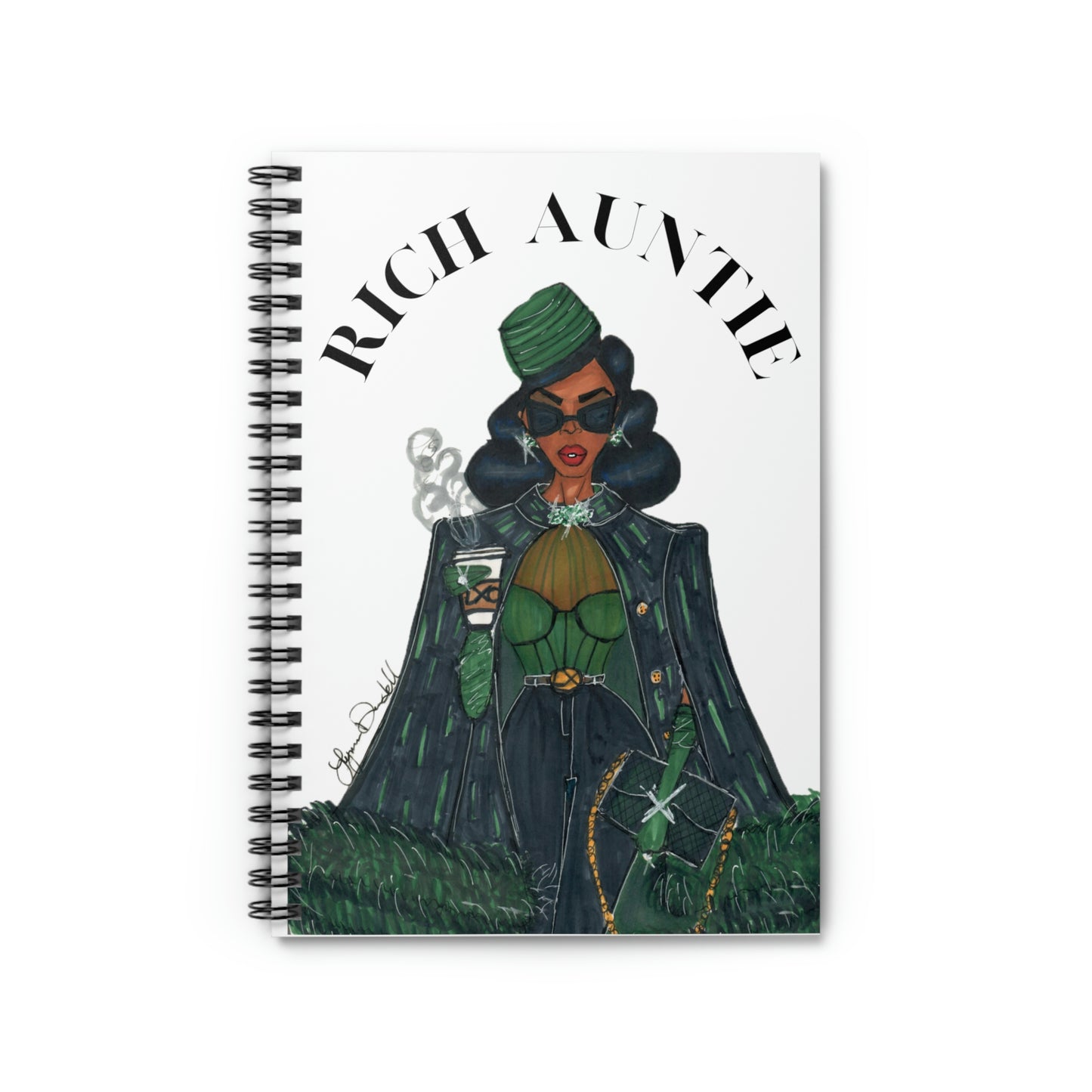 Rich Auntie Spiral Notebook - Ruled Line