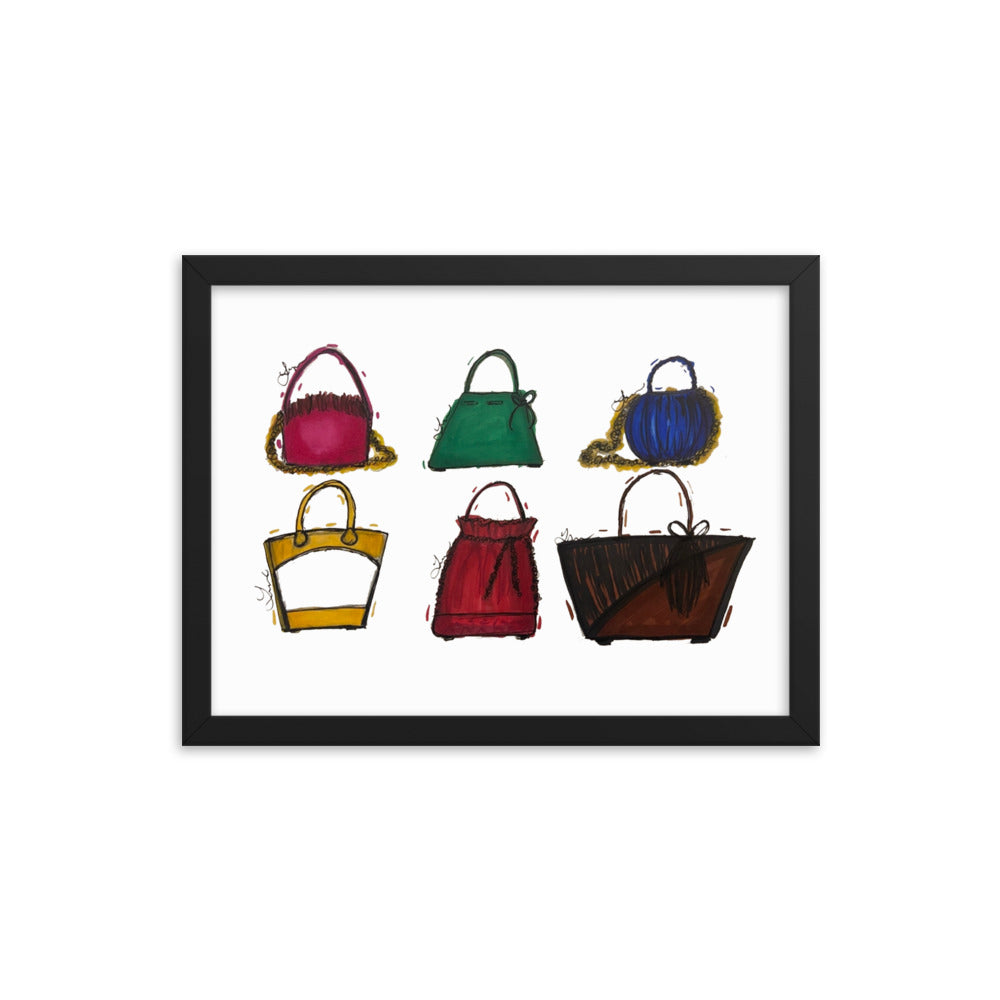 Bags, Bags, Bags, Framed poster