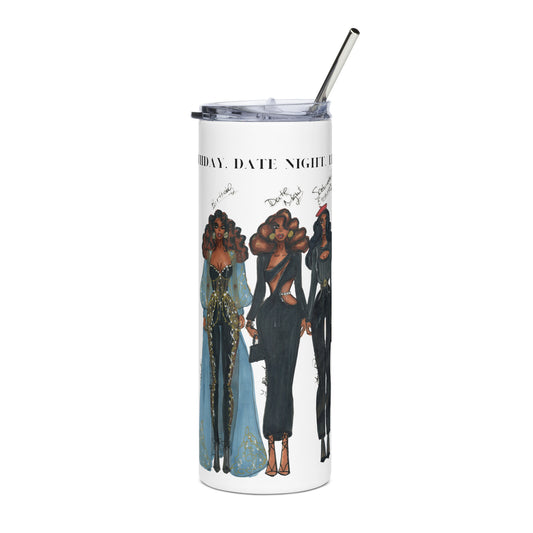 Birthday Date Night Errands Stainless steel tumbler