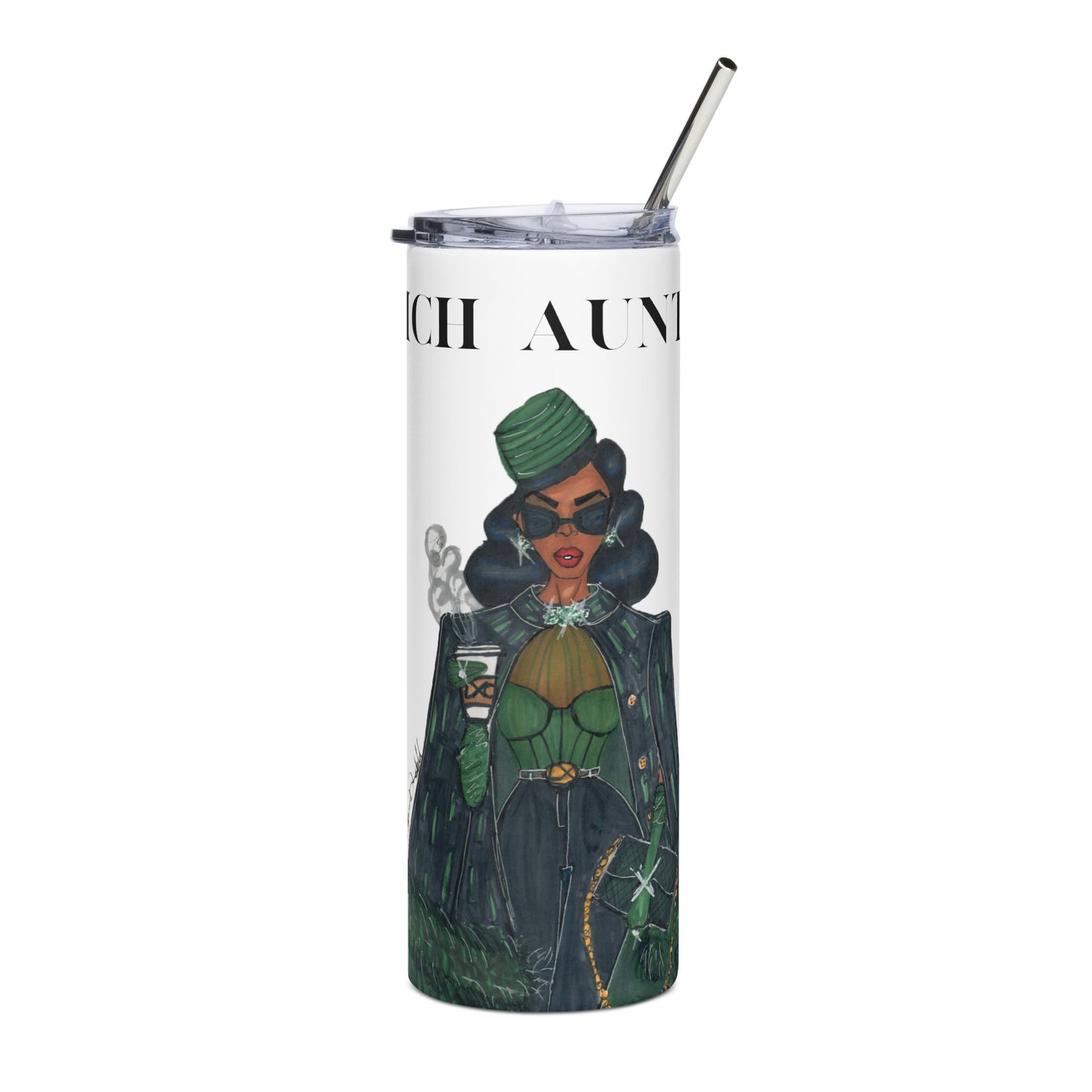 Rich Auntie Stainless steel tumbler