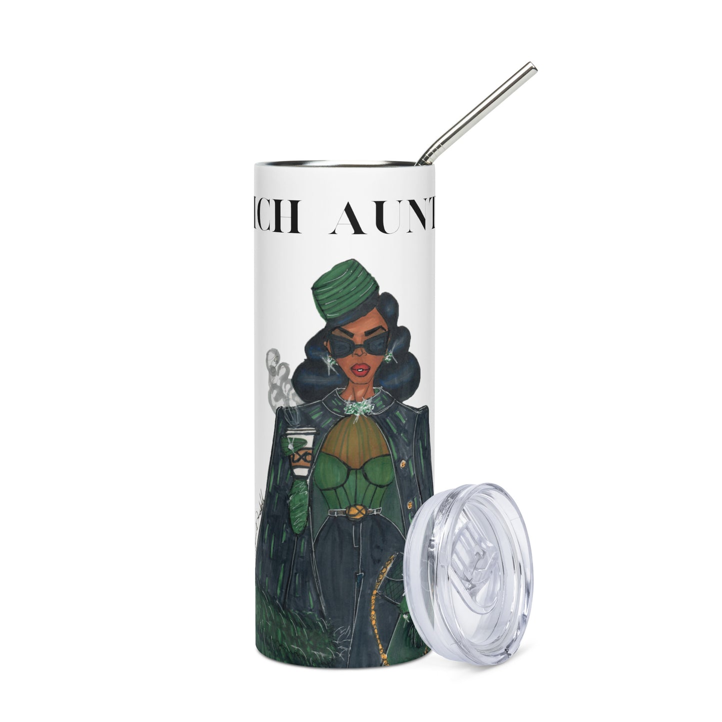 Rich Auntie Stainless steel tumbler