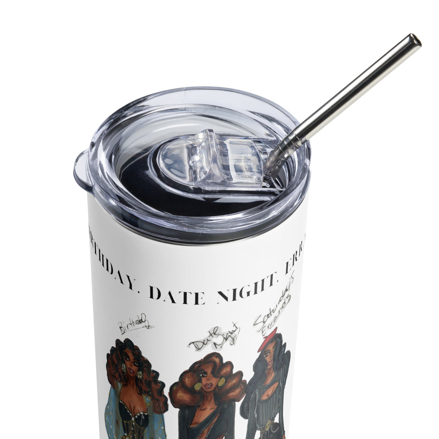 Birthday Date Night Errands Stainless steel tumbler